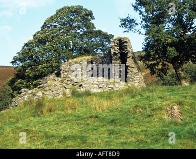 GLEANN BEAG Highlands scozzesi UK Ottobre Dun Telve Broch resti di un età di ferro Pictish fort da 1AD Foto Stock