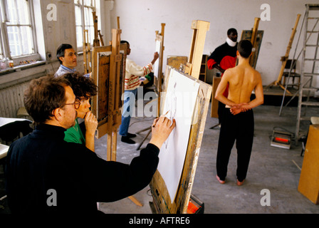 Educazione degli adulti classe d'arte uk HOMER SYKES Foto Stock