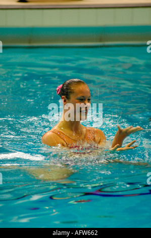 BRITISH sincronizzato Nuoto Campionati Walsall Foto Stock