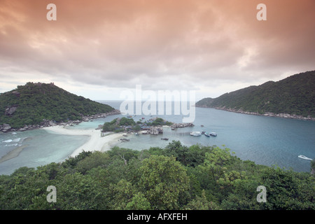 Vista sull'Isola Nang Yuan Foto Stock