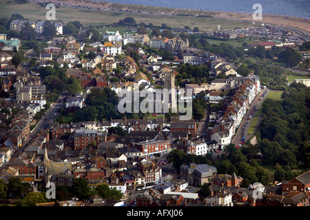 Il resort di Exmouth all'inizio della Jurassic Coast sito patrimonio mondiale nel South Devon Foto Stock