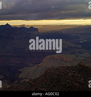 Alba sul Grand Canyon, Arizona Foto Stock