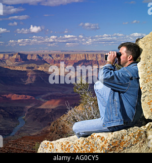 Vetri turistico al Grand Canyon, Arizona Foto Stock