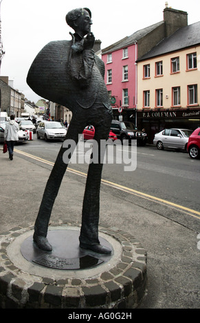 Statua di W B Yeats Sligo town center Foto Stock