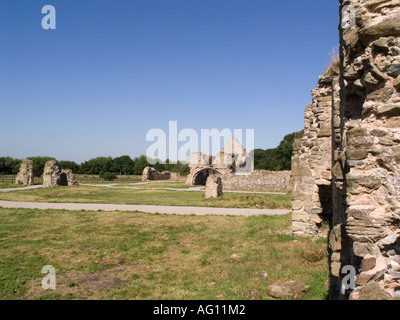 Xiii secolo grazia Dieu Priory rovine del medievale monastero agostiniano C1235. Thringstone LEICESTERSHIRE REGNO UNITO Inghilterra Foto Stock