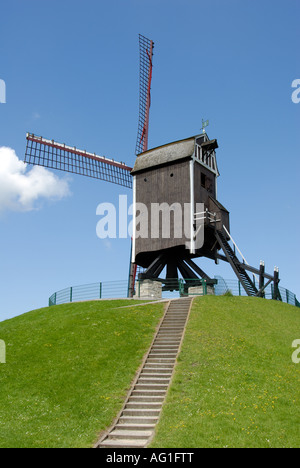 St Janhuismolen, Bruges Belgio Foto Stock