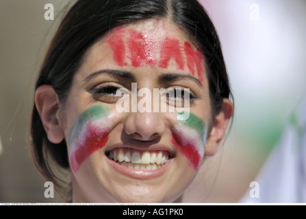 Ventilatore, Sport, calcio, campionati del mondo, Messico contro l'Iran, (3:1), Norimberga, 11.6.2006, Additional-Rights-Clearance-Info-Not-Available Foto Stock