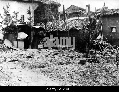 Geografia / viaggio, Spagna, Guerra civile spagnola 1936 - 1939, Guernica, rovine dopo il raid aereo dalla 'Legion Condor' 26.4.1937, Foto Stock