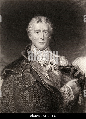 Arthur Wellesley, primo duca di Wellington, 1769 -1852. Soldato britannico e più. Foto Stock