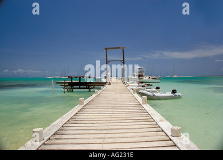 Jetty anegada anche sapere come l'Affogato Island Isole Vergini britanniche Foto Stock