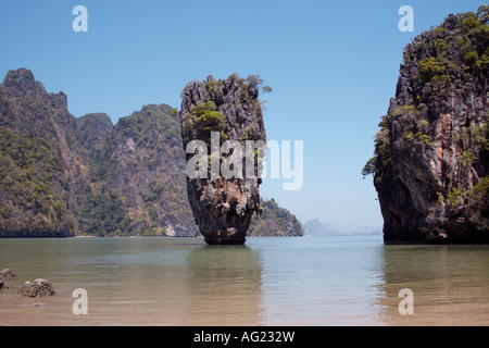 Isola di James Bond, Phang Nga, vicino a Phuket, Tailandia Foto Stock