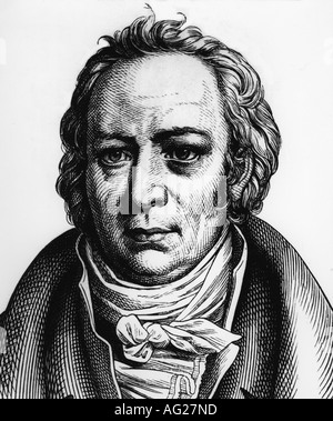 Lupo, Friedrich August, 15.2.1759 - 8.8.1824, filologo tedesco, ritratto, acciaio incisione, artista del diritto d'autore non deve essere cancellata Foto Stock