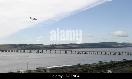 Il Tay Rail bridge Dundee Scozia Scotland Foto Stock