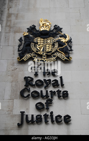 Royal Courts of Justice di Londra Foto Stock