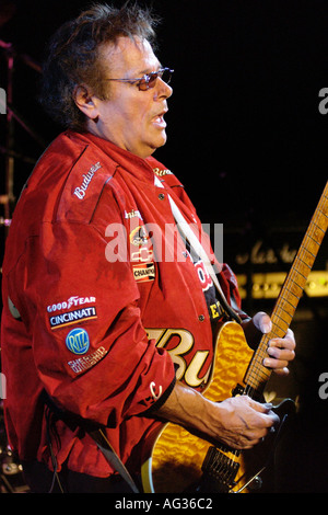 Leslie West chitarrista e membro fondatore della leggendaria American rock band Mountain Foto Stock