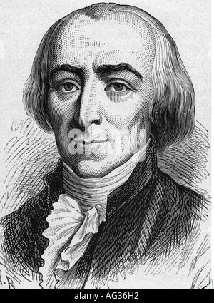 Roland de la Platiere, Jean Marie, 18.2.1734 - 10.11.1793, politico francese, ritratto, incisione, 19th secolo, Francia, rivoluzione, jacobin, 18th secolo , Foto Stock