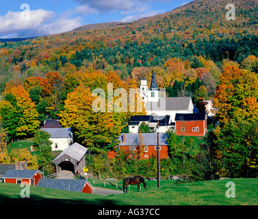 Villaggio di Waterville Vermont USA New England Foto Stock