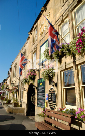 Il WHITE HART Stow on the Wold Gloucestershire England Regno Unito Foto Stock