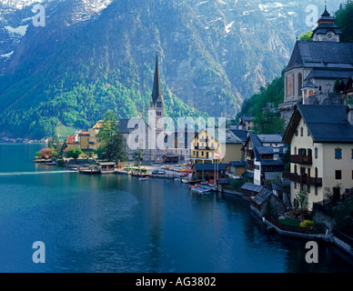 Villaggio alpino di Hallstatt Austria Hallstadt Foto Stock