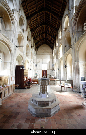 Binham Priory e Chiesa Parrocchiale Norfolk Inghilterra Foto Stock