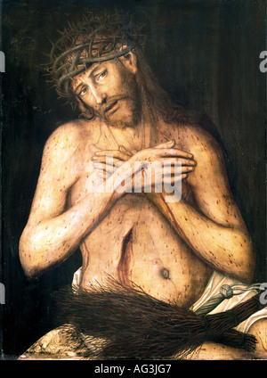 Belle arti, Cranach, Lukas il sambuco, (1472 - 1553), pittura, "Ecce Homo", circa 1520 - 1525, Museo diocesano, Bressanone, Italia, artista del diritto d'autore non deve essere cancellata Foto Stock