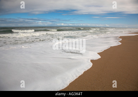 Apollo Beach nel quartiere nord di Canaveral National Seashore sull'Oceano Atlantico sulla costa orientale della Florida Foto Stock