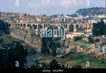 Algeria Costantino Cityscape Foto Stock
