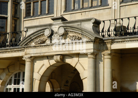 Close up di muratura in pietra sulla parte esterna della città di Hendon Hall di Burroughs hendon london Foto Stock