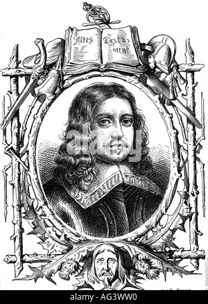 Cromwell, Richard, 4.10.1626 - 12.7.1712, politico inglese, Lord Protector of the Commonwealth 3.9.1658 - 24,5.1659, ritratto, incisione, 19th secolo, politica, Inghilterra, Scozia, Irlanda, 17th secolo, , Foto Stock