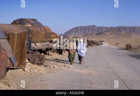 Afghanistan Kandahar Mujaheddin durante l'ultimo anno di guerra con l'Unione Sovjet Foto Stock