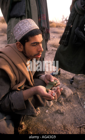 Afghanistan Kandahar Mujaheddin durante l'ultimo anno di guerra con l'Unione Sovjet Foto Stock