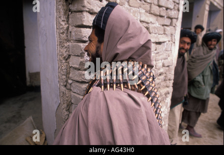 Afghanistan Kandahar Mujaheddin durante l'ultimo anno di guerra con l'Unione Sovjet Foto Stock