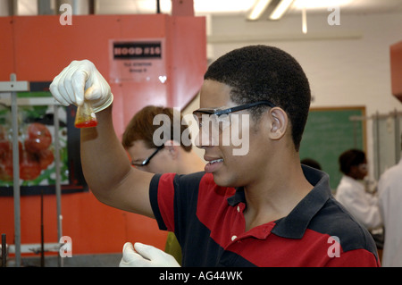 La Yale University scuola estiva del laboratorio di chimica per studenti universitari Foto Stock