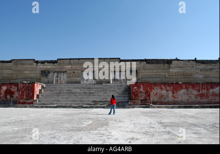 Mitla zona archeologica di San Pablo Villa de Mitla Oaxaca membro Messico Foto Stock