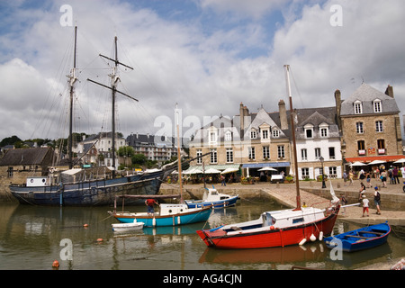 Il Petit Port, Auray, Morbihan, in Bretagna, Francia Foto Stock