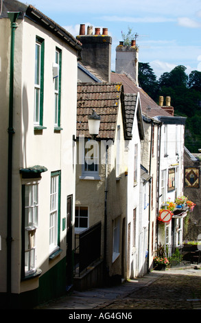 Periodo terrazzati case in Chepstow Monmouthshire South East Wales UK Foto Stock