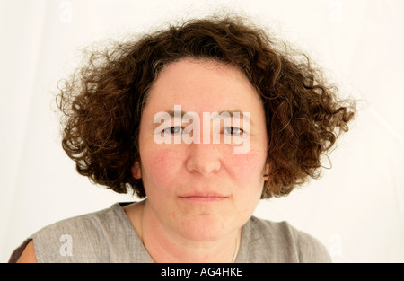 Americano nato autore di libri per bambini Francesca Simon creatore di orride Henry raffigurato all The Guardian Hay Festival Hay on Wye Foto Stock