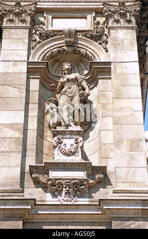 Opera House, statua dettaglio, Budapest, Ungheria Foto Stock