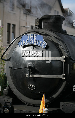 "LNER' 'Peppe K1' 2-6-0 locomotiva traino del treno giacobita a 'Fort William' su 'West Highland Line " Scozia Foto Stock