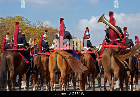 Il repubblicano Horse Guards visualizzare Parthenay Francia Foto Stock