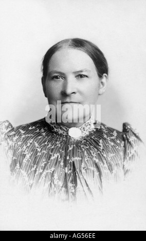 Ritratto di una donna vittoriana circa 1880 Foto Stock