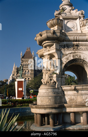 India Maharashtra Mumbai Bombay Fort Flora area fontana edificio orientale