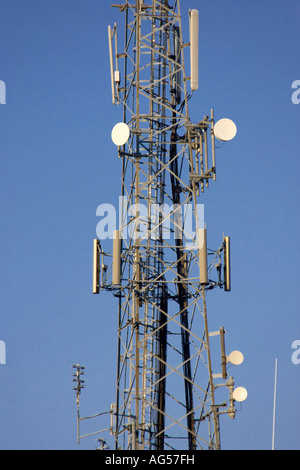 Telecomunicazioni montante del trasmettitore Foto Stock