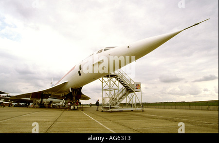 Regno Unito Inghilterra Cambridgeshire il museo di Duxford Concorde 001 Foto Stock