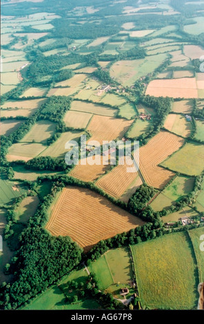 Vista aerea della campagna del Sussex, Regno Unito Foto Stock