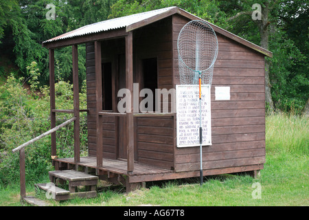 La pesca del salmone fiume Spey, Speyside, il castello di concedere beat, Scotland Regno Unito Foto Stock