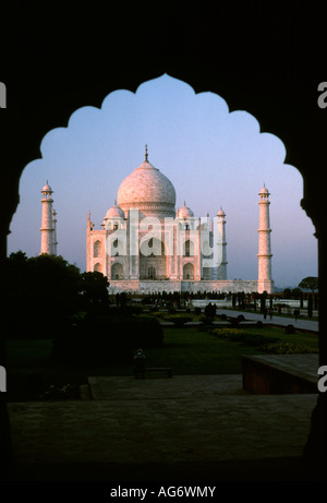 India Uttar Pradesh Agra Taj Mahal tardo pomeriggio Foto Stock