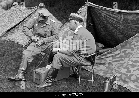 WW2 era armata tedesca soldati di fanteria in Normandia Francia 1944 Foto Stock