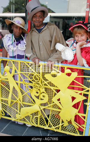 Tuscaloosa Alabama, museo per bambini, storia, sfilata di costumi vittoriani, Black Blacks African Africans etnic minorità, studenti educatio Foto Stock