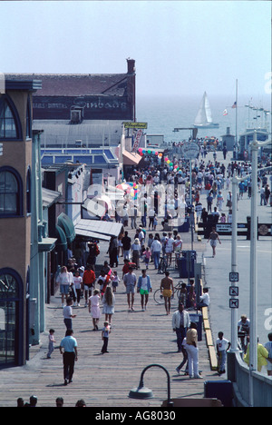 Santa Monica Pier Los Angeles Stati Uniti d'America Foto Stock